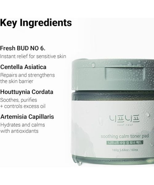 neaf neaf: Soothing Calm Toner Pad (60ea)