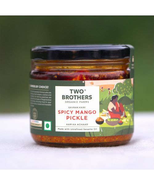 Two Brothers Organic Farms: Spicy Mango Pickle (300g)