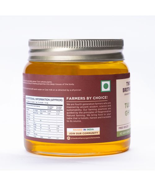 Two Brothers Organic Farms: Tulsi Ghee (250ML)