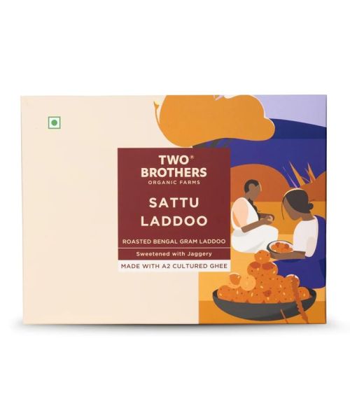 Two Brothers Organic Farms: Sattu and Jaggery Laddu/Laddoo (350 Gm)