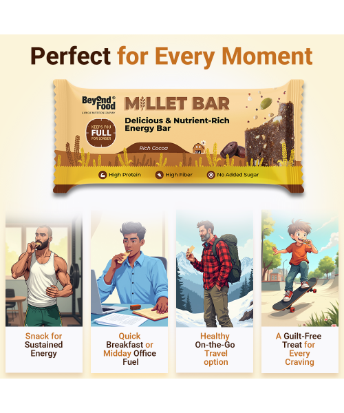 Beyond Food: Millet Bar - Rich Cocoa (Pack of 6)