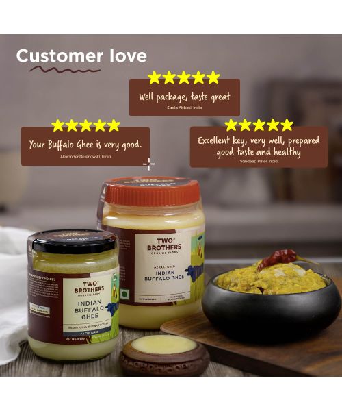 Two Brothers Organic Farms: Organic Buffalo Ghee (500Ml)