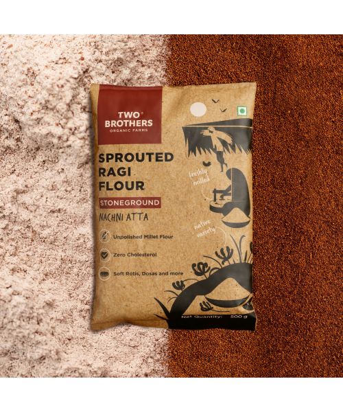 Two Brothers Organic Farms: Sprouted Rajgira Atta (500g)