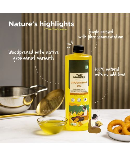 Two Brothers Organic Farms: Groundnut Oil 5litres