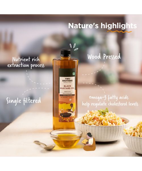 Two Brothers Organic Farms: Mustard Oil/Sarso Ka Tel (1L)