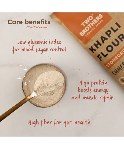 Two Brothers Organic Farms: Khapli Wheat Flour (2 kg)