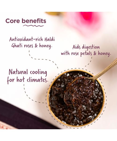 Two Brothers Organic Farms: Natural Gulkand |Rose Petal Jam (500G)