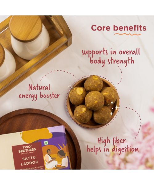 Two Brothers Organic Farms: Sattu Laddoo (175 g)
