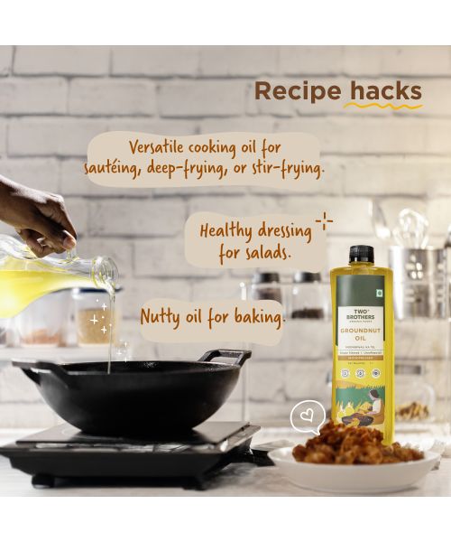 Two Brothers Organic Farms: Groundnut Oil 1 Litre
