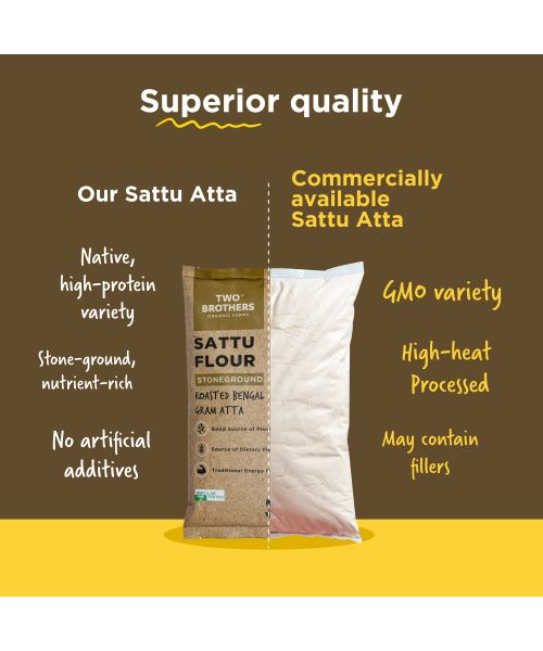 Two Brothers Organic Farms: Sattu Atta (1 kg)