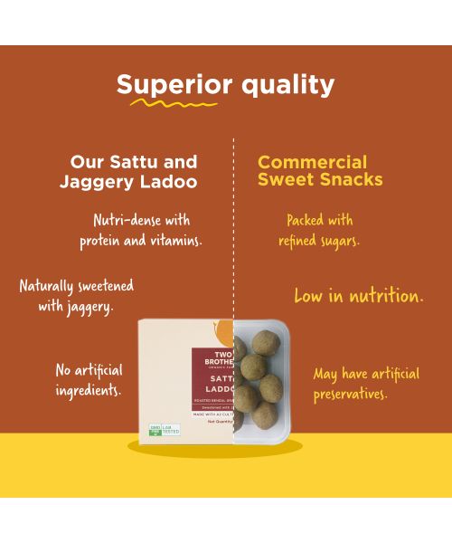 Two Brothers Organic Farms: Sattu Laddoo (175 g)