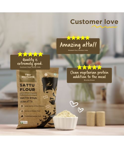 Two Brothers Organic Farms: Sattu Atta (1 kg)