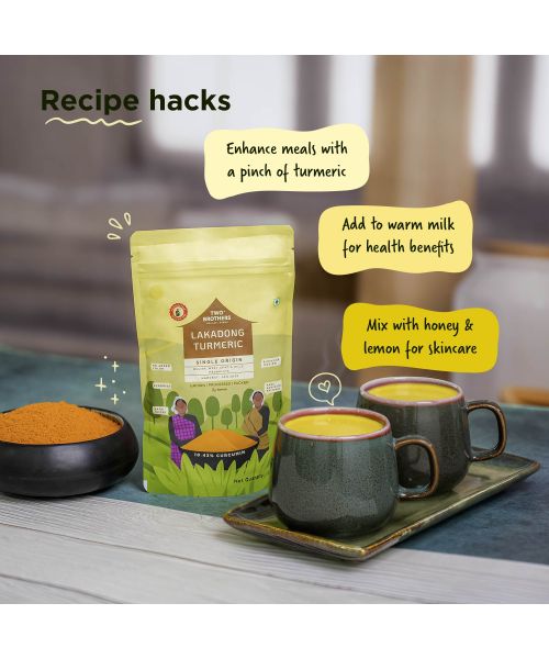 Two Brothers Organic Farms: Lakadong Turmeric Powder (150g)