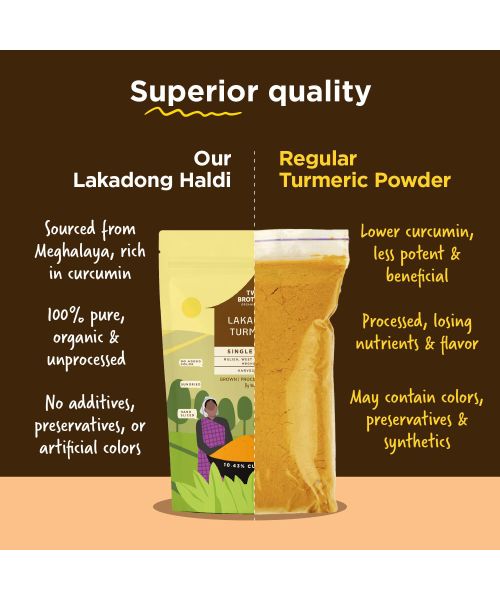 Two Brothers Organic Farms: Lakadong Turmeric Powder (150g)