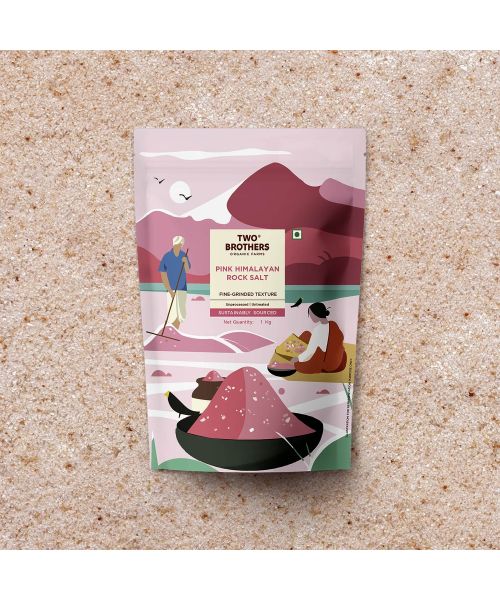 Two Brothers Organic Farms: Pink Himalayan Rock Salt (1KG)