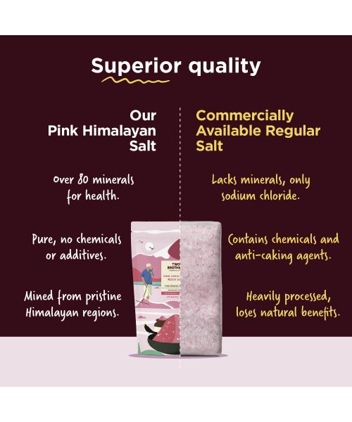 Two Brothers Organic Farms: Pink Himalayan Rock Salt (1KG)