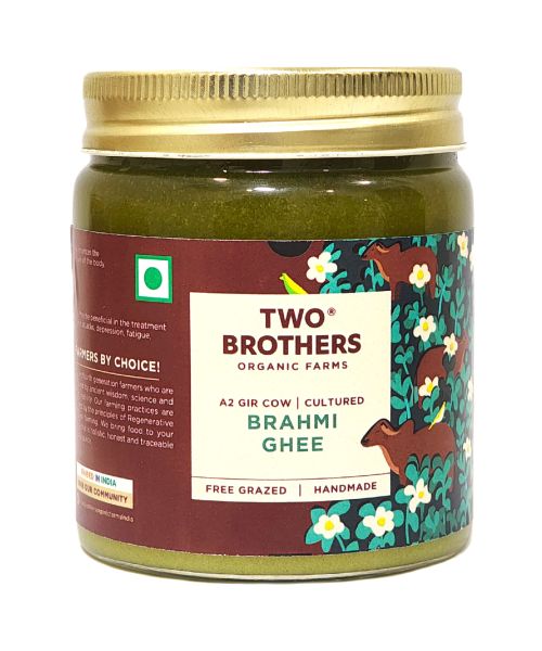 Two Brothers Organic Farms: A2 Gir Cow Ghee (Brahmi) 250ml