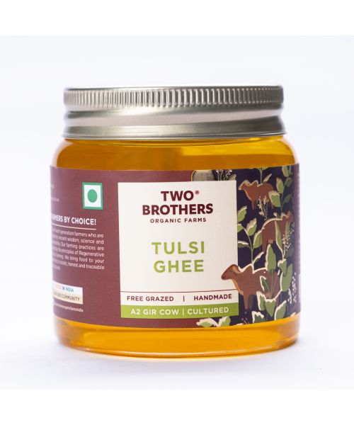 Two Brothers Organic Farms: Tulsi Ghee (250ML)