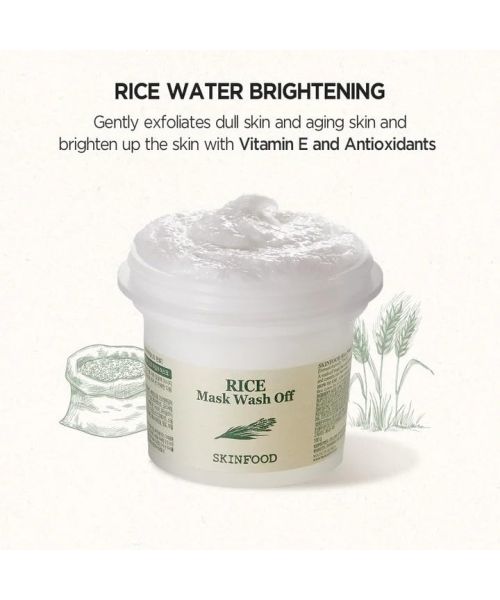Skinfood: RICE MASK WASH OFF - 120gm