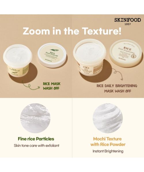 Skinfood: RICE MASK WASH OFF - 120gm