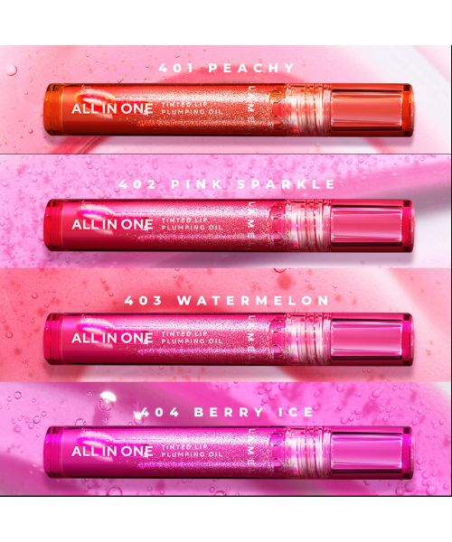 Lamel: All in One Lip Tinted Plumping Oil 403 Watermelon