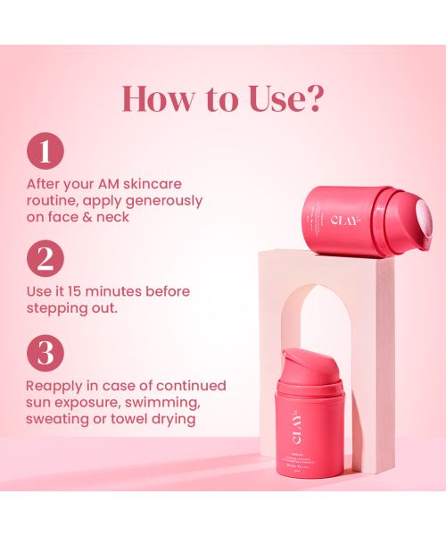 ClayCo.: Sunglaze Sunscreen SPF 50 PA ++++ with Probiotic & Ceramides (50ml)