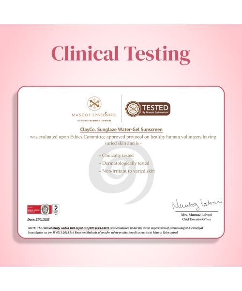 ClayCo.: Sunglaze Sunscreen SPF 50 PA ++++ with Probiotic & Ceramides (50ml)