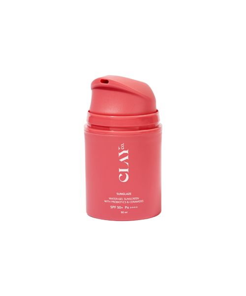 ClayCo.: Sunglaze Sunscreen SPF 50 PA ++++ with Probiotic & Ceramides (50ml)