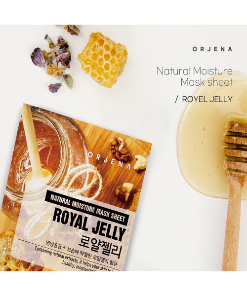 Orjena: Natural Moisture Royal Jelly Mask Sheet 23ml Pack of 3