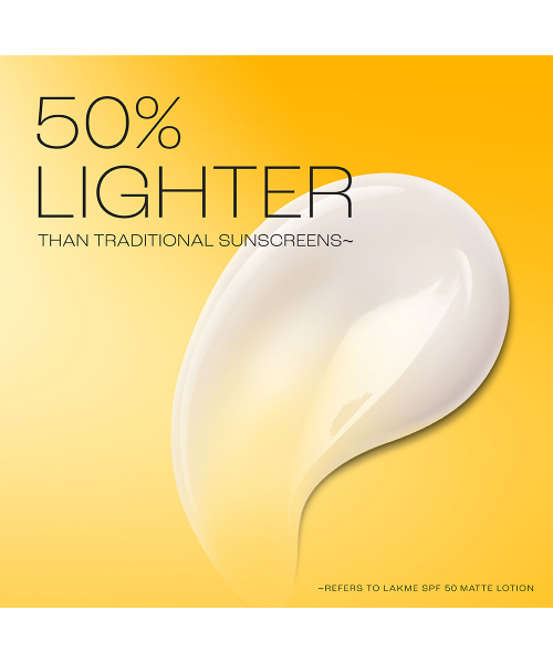 Lakme: Matte Sunscreen SPF 50 PA+++, Niacinamide|UVA/B Protection|For Normal To Oily Skin 50ml