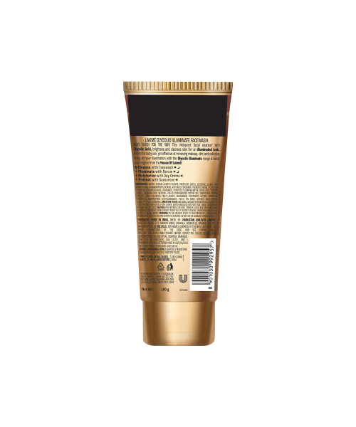 Lakme: Glycolic Illuminate Facewash with Glycolic Acid for Gentle Exfoliation & Illuminated Skin 100gm