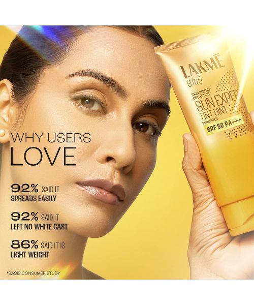 Lakme: Sun Expert Tinted Sunscreen SPF 50 PA +++ | Broad spectrum UVA/B protection  | 50ml