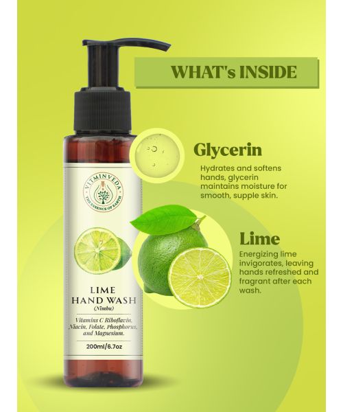 : Lime Hand Wash - Delightful Lime Fragrance 200ml