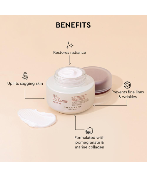 The Face Shop: Pomegranate And Collagen Volume Lifting Cream (50ml)