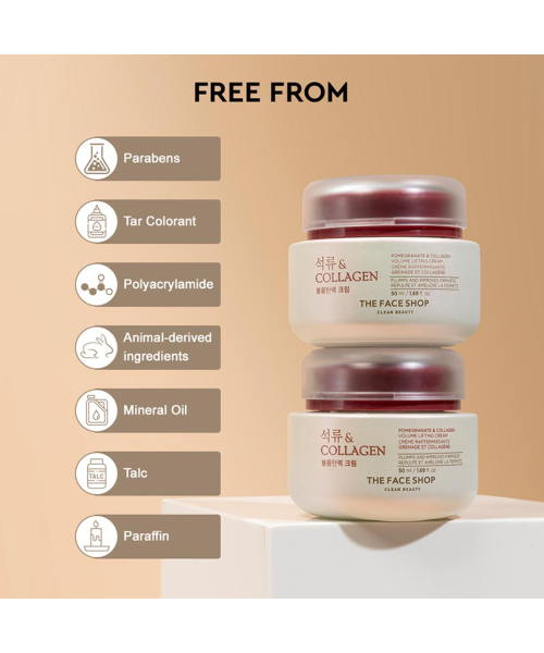 The Face Shop: Pomegranate And Collagen Volume Lifting Cream (50ml)