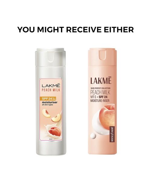 Lakme: Peach Ceramide Moisturizer with SPF 24| For Dry Skin, Normal Skin & Sensitive Skin 200ml