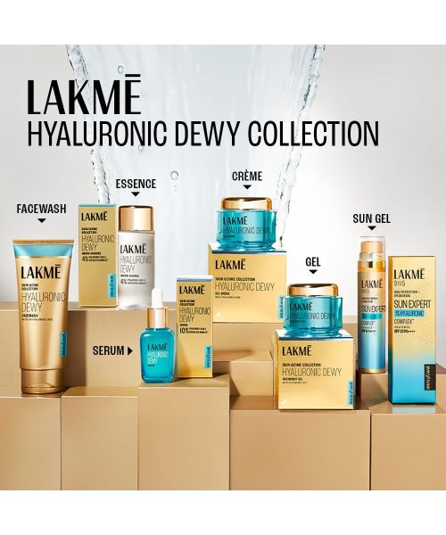 Lakme: Lakme© Hyaluronic Dewy Facewash with 4D Hyaluronic Acid for Deep Hydration & Glowing Skin, 100gm