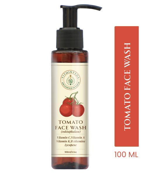 VITMINVEDA: Natural Tomato & Glycerine Face Wash with Vitamin A, C, K 100ml