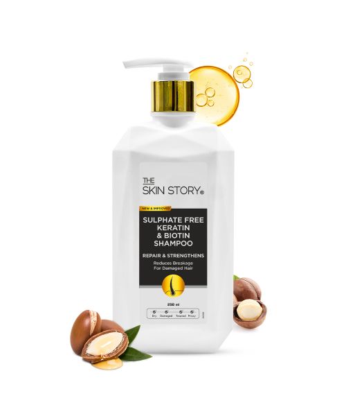 The Skin Story: Sulphate Free Keratin Biotin Shampoo 250ML