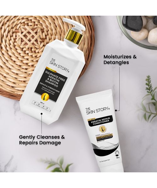 The Skin Story: Sulphate Free Keratin Biotin Shampoo 250ML