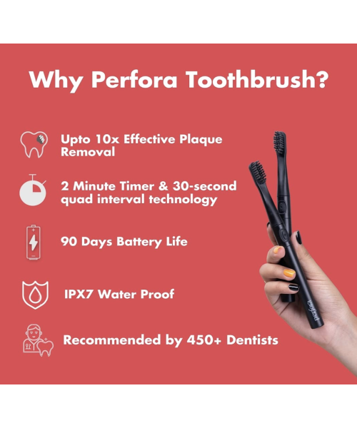 Perfora: Electric Toothbrush - Charcoal Grey