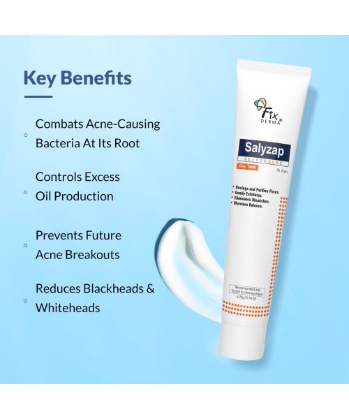 Fixderma: Salyzap Gel Day Time with Exfoliates -  20ml
