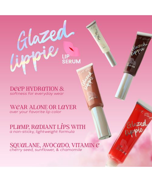 L.A.Girl: On Cloud Nine Glazed Lippie Lipgloss Lip Serum-Glazed Donut