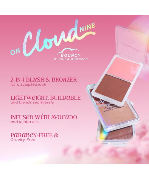 L.A.Girl: On Cloud Nine Bouncy Blush & Bronzer-Dreamy Pink