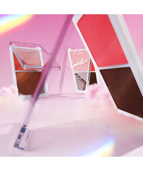 L.A.Girl: On Cloud Nine Bouncy Blush & Bronzer-Dreamy Pink