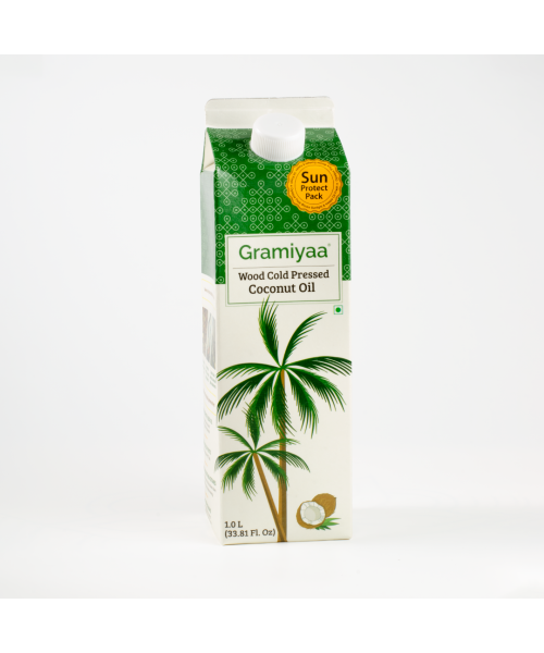 Gramiyaa: Gramiyaa Cold Pressed Coconut Oil 1 Litre