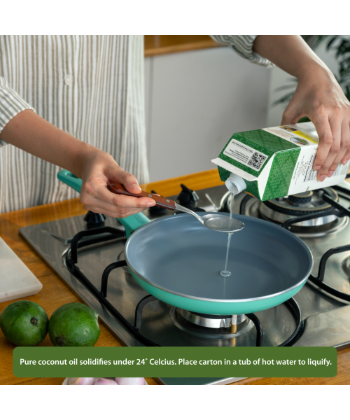 Gramiyaa: Gramiyaa Cold Pressed Coconut Oil 1 Litre