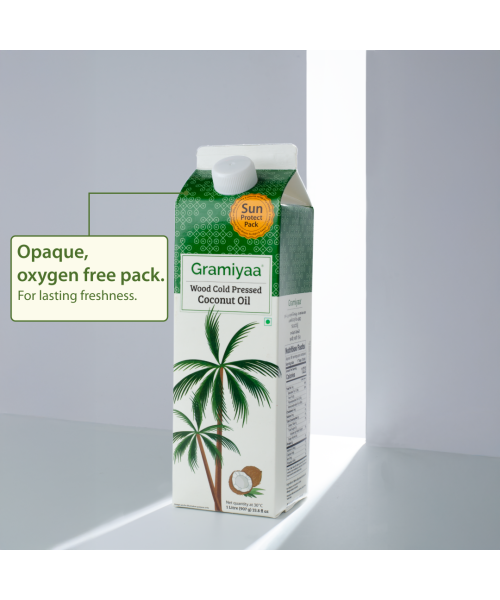 Gramiyaa: Gramiyaa Cold Pressed Coconut Oil 1 Litre