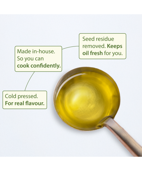 Gramiyaa: Gramiyaa Cold Pressed Groundnut Oil 1 Litre