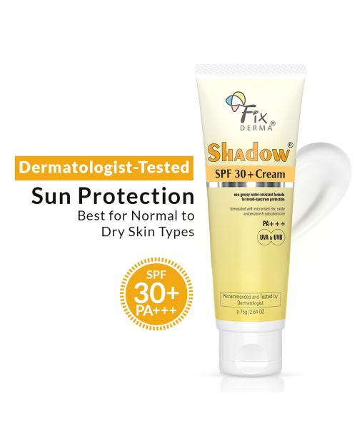 Fixderma: Shadow Sunscreen SPF 30+ PA+++ Cream  - 75g